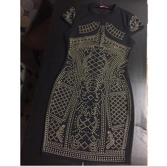 Bunjul Women’s Black & Gold Studded Dress🖤 - Picture 1 of 5